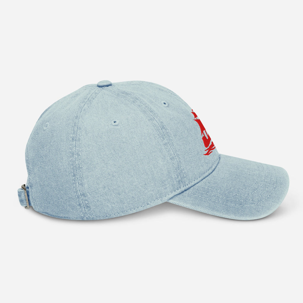 Baseball Cap, Light-wash Denim