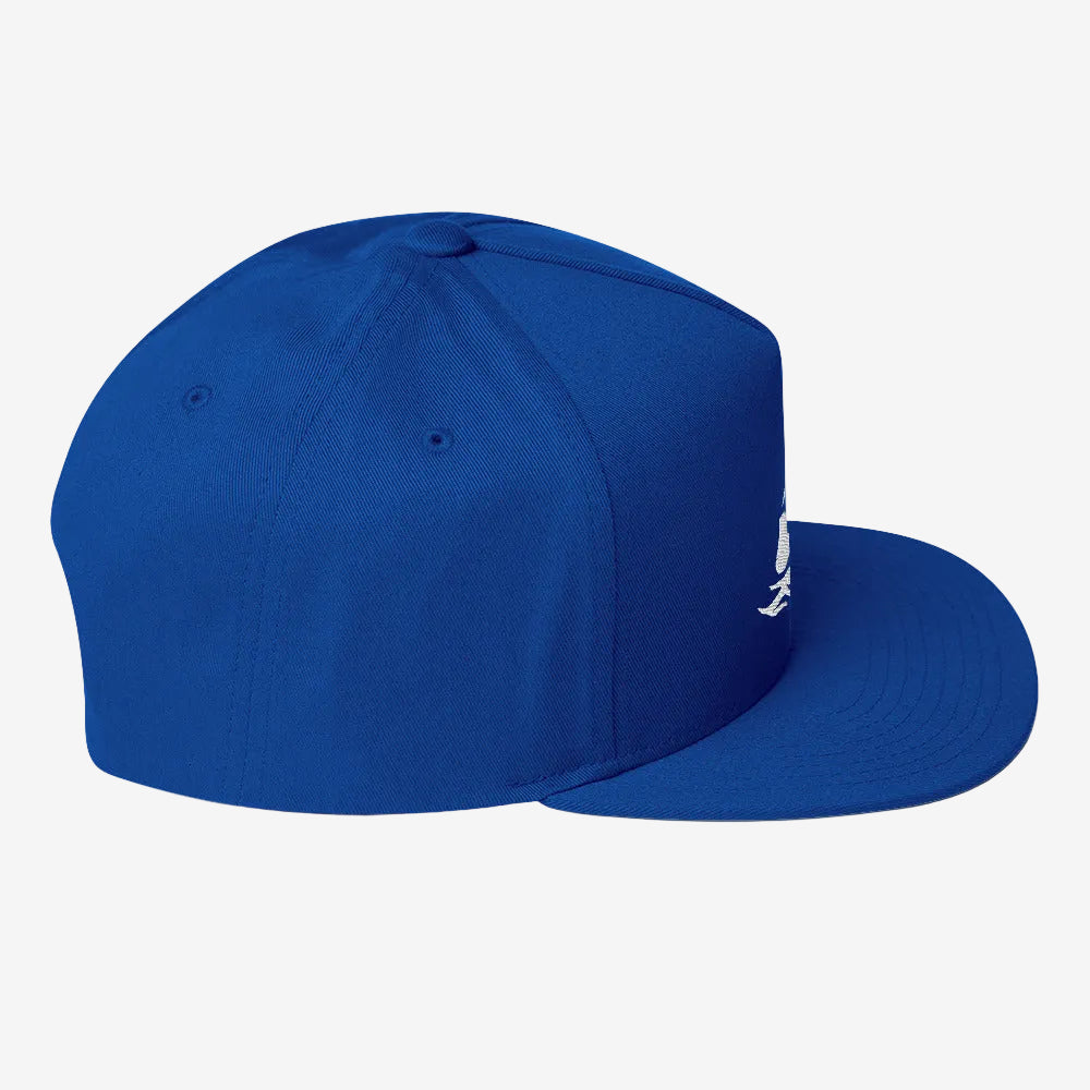 Flat Bill Snapback, Royal Blue